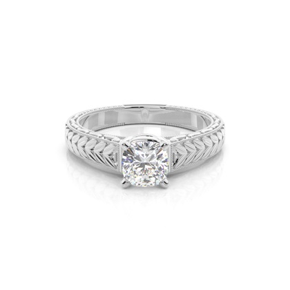Cushion Vintage Diamond Engagement Rings