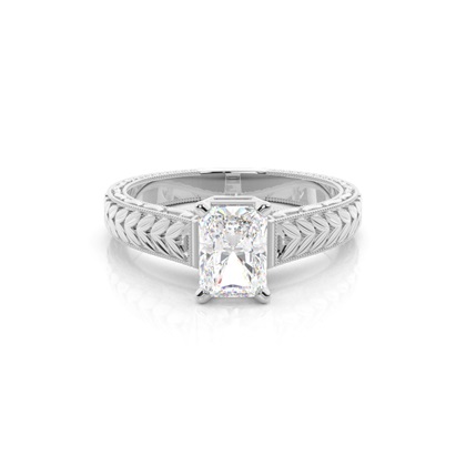 Radiant Vintage Diamond Engagement Rings
