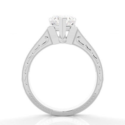 Heart Side Stone Diamond Rings