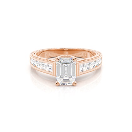 Emerald-Cut Diamond Rings