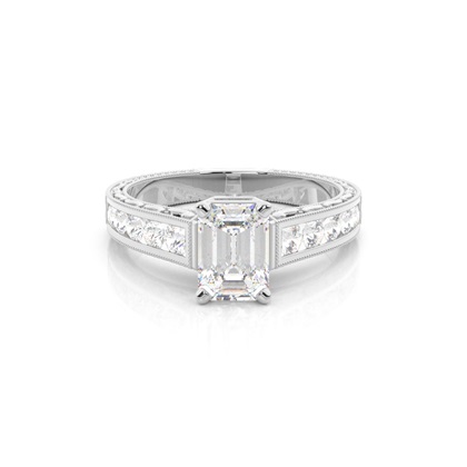Emerald-Cut Diamond Rings