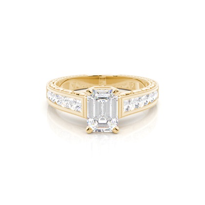 Emerald-Cut Diamond Rings