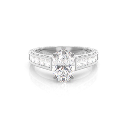 Oval Cut Diamond Rings