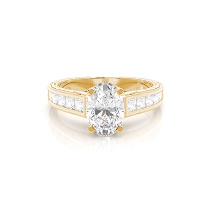 Oval Cut Diamond Rings