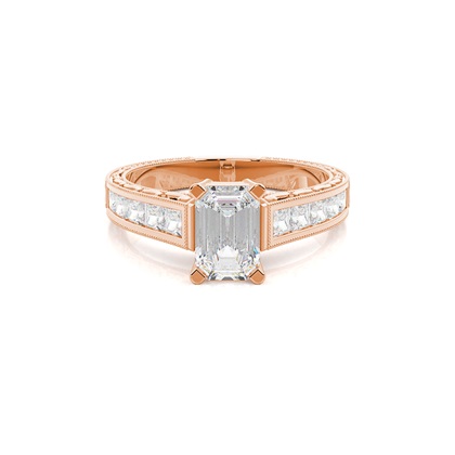 Emerald-Cut Diamond Rings