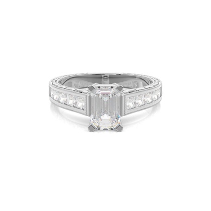 Emerald-Cut Diamond Rings