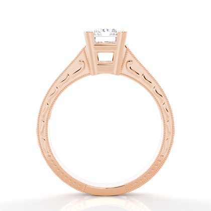Vintage Rose Gold Diamond Engagement Rings