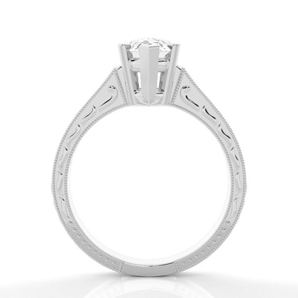 Pear Vintage Diamond Engagement Rings