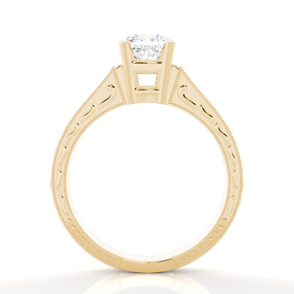 Yellow Vintage Diamond Engagement Rings