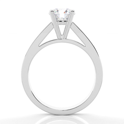 4 Prong Setting Medium Side Stone Engagement Ring