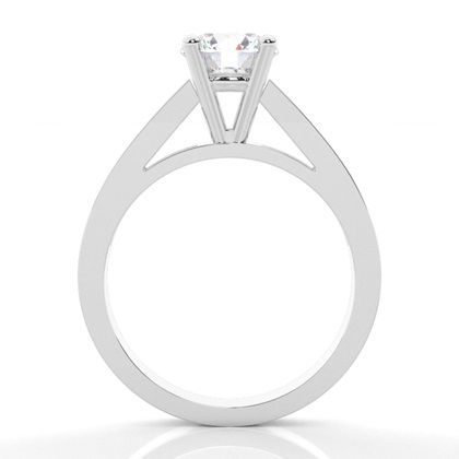 4 Prong Setting Medium Side Stone Engagement Ring