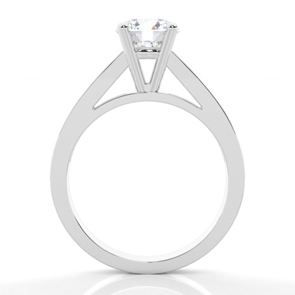 4 Prong Setting Medium Side Stone Engagement Ring