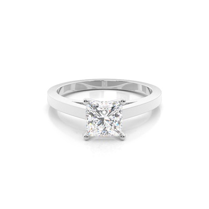 Princess Solitaire Diamond Rings 