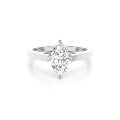 Marquise Solitaire Diamond Rings