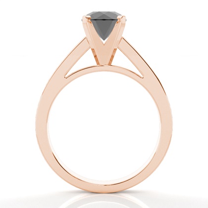 Rotgold Schwarze Diamanten Verlobungsringe