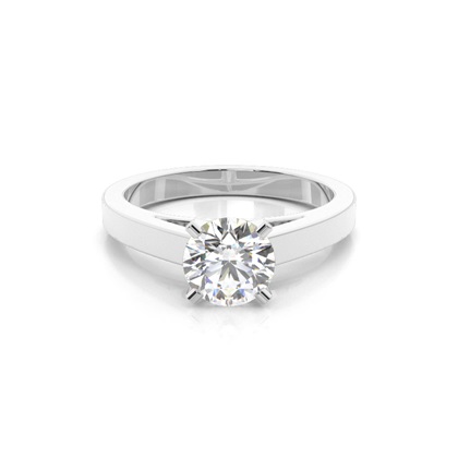 Platinum Solitaire Diamond Engagement Rings