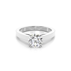 Medium Diamant Verlobungsring in einer Krappenfassung