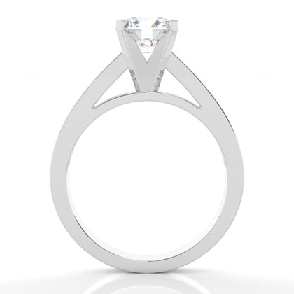 4 Prong Setting Medium Side Stone Engagement Ring
