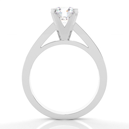 4 Prong Setting Medium Side Stone Engagement Ring