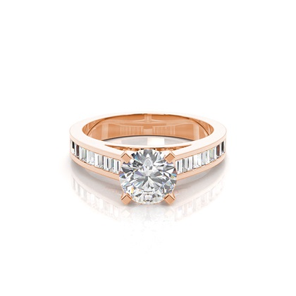 Rose Gold Diamond Engagement Rings