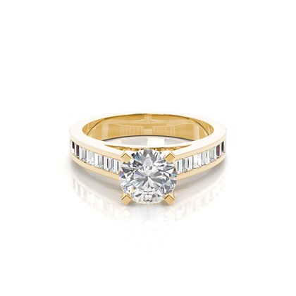 Yellow Gold Diamond Engagement Rings