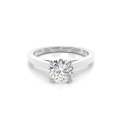 Platinum Solitaire Diamond Engagement Rings