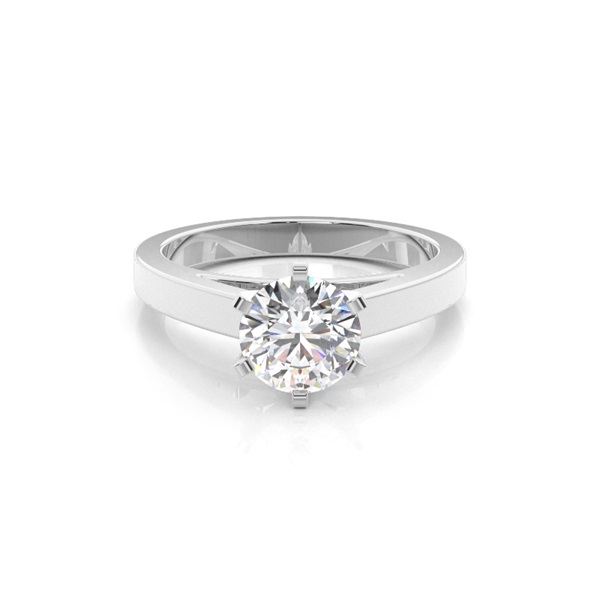 6 Prong Setting Medium Engagement Ring