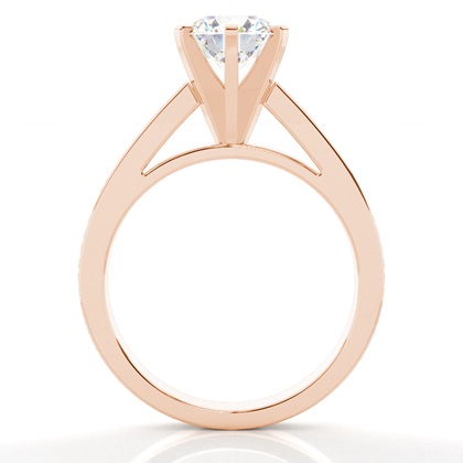 Rotgold Solitärringe Diamantringe