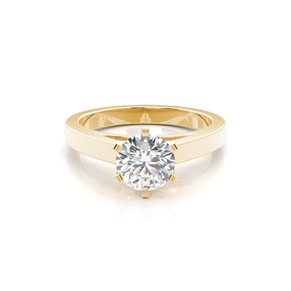 Yellow Gold Solitaire Engagement Rings