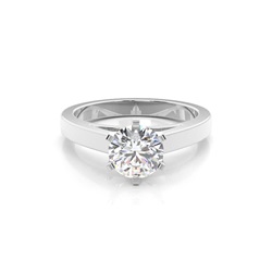 Medium Diamant Verlobungsring in einer Krappenfassung