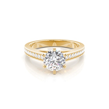 Yellow Gold Diamond Engagement Rings