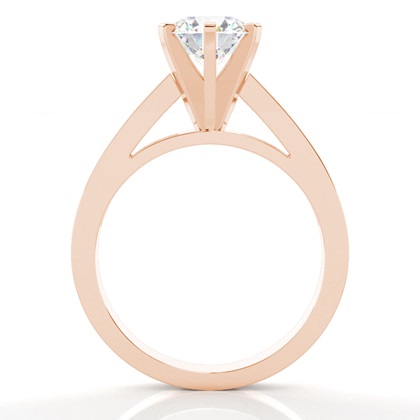Rose Gold Side Stone Diamond Rings