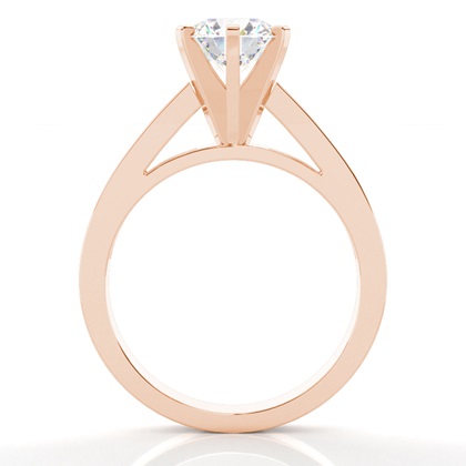 Rose Gold Side Stone Diamond Rings
