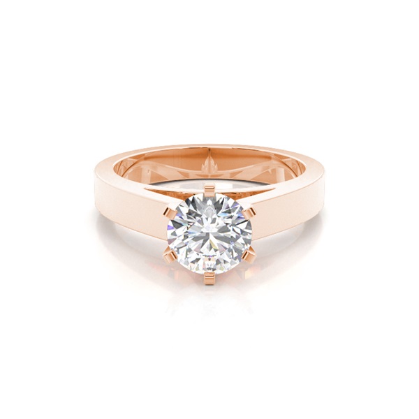 6 Prong Setting Large Engagement Ring