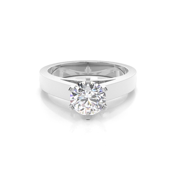 6 Prong Setting Large Engagement Ring