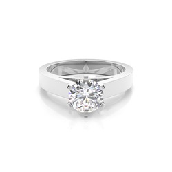 6 Prong Setting Large Engagement Ring