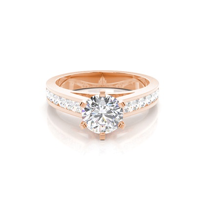 Rose Gold Diamond Engagement Rings