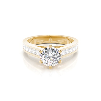 Yellow Gold Diamond Engagement Rings