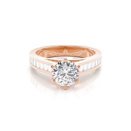 Rose Gold Diamond Engagement Rings