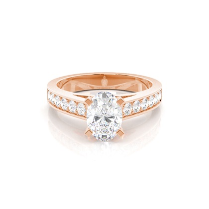 Oval Cut Diamond Rings