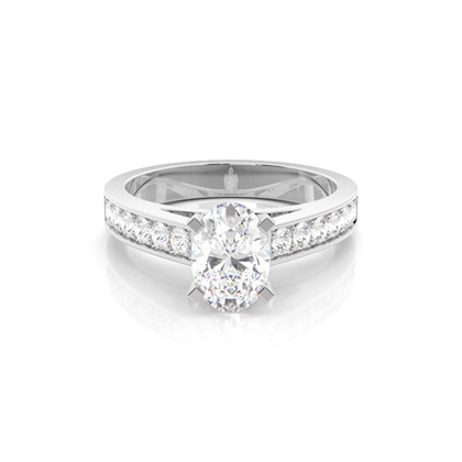 Oval Cut Diamond Rings