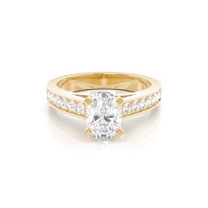 Oval Cut Diamond Rings