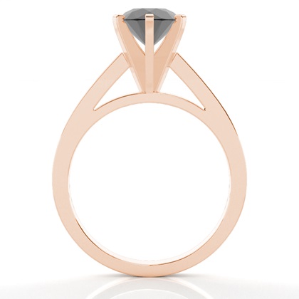 Rotgold Schwarze Diamanten Verlobungsringe