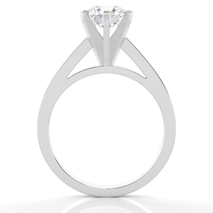 Dünner Diamant Verlobungsring in einer Krappenfassung