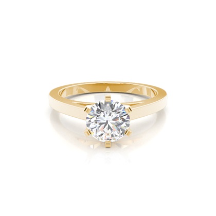 Yellow Gold Diamond Engagement Rings
