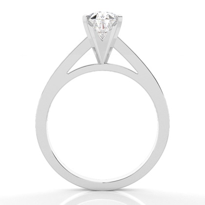 Pear Solitaire Diamond Rings