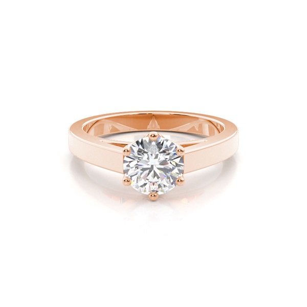 6 Prong Setting Medium Engagement Ring