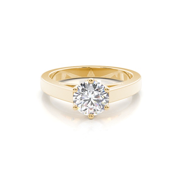 6 Prong Setting Medium Engagement Ring