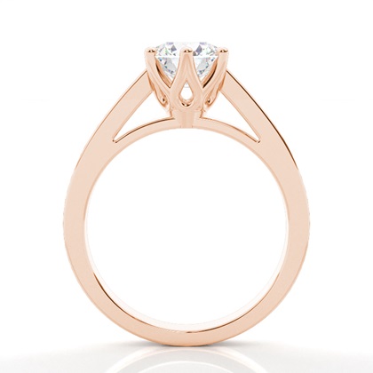 Rose Gold Solitaire Diamond Rings