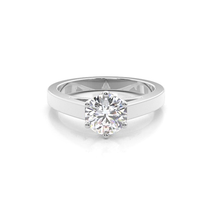 Platinum Solitaire Diamond Engagement Rings